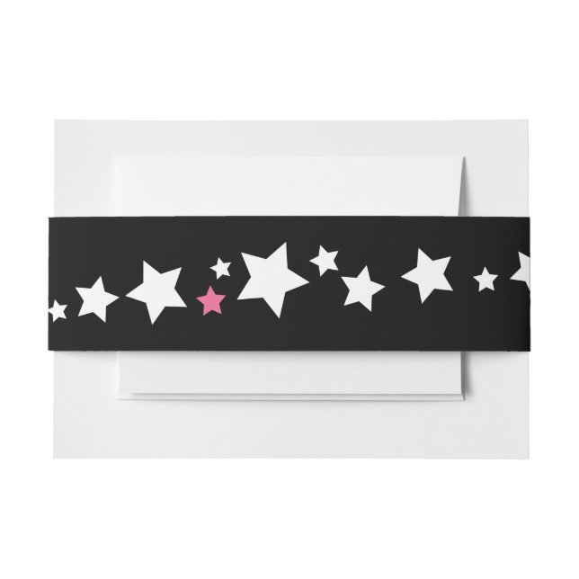 Hemsa Beauty Bat Mitzvah Envelope Wrap Band Invitation Belly Band (Front Example)
