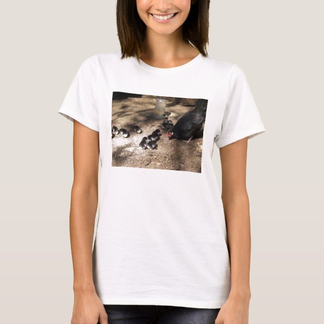 Hen And Baby Chicks Shirt (Front)