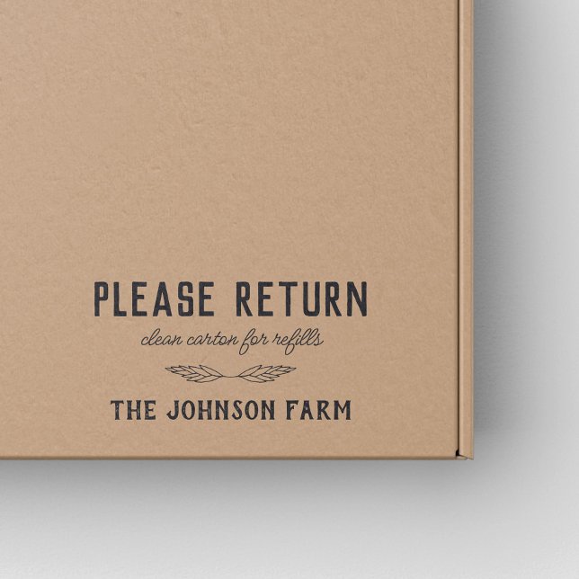 Hen Family Farm Return Carton Rubber Stamp (Creator Uploaded)