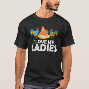 Hen Farm Animal  Farmer Poultry Bird Chicken T-Shirt