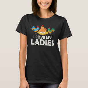 Hen Farm Animal Farmer Poultry Bird Chicken T-Shirt