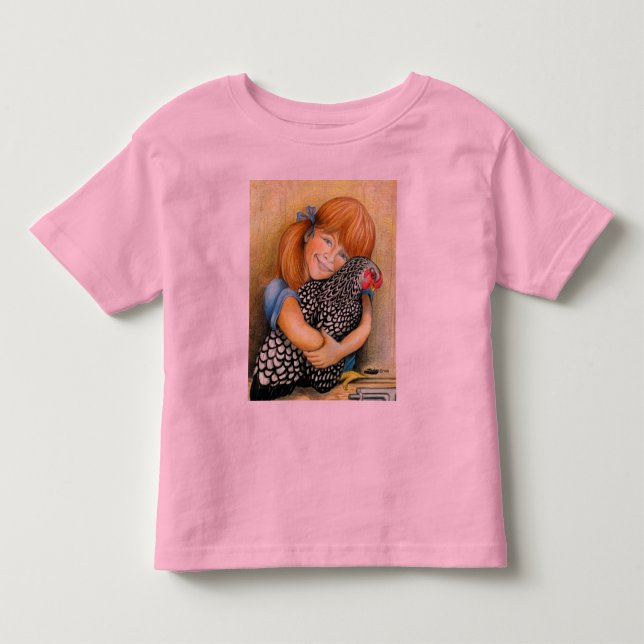 Hen Hugger Toddler T-Shirt (Front)
