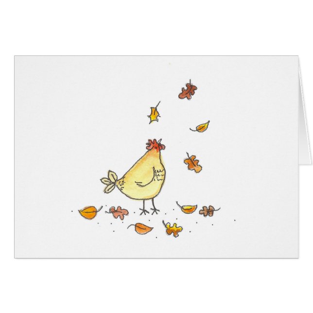 Hen In The Leaves (Front Horizontal)
