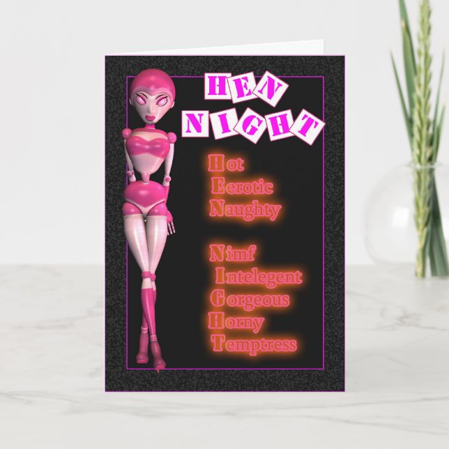 Hen Night Party Invitation Girls (Front)