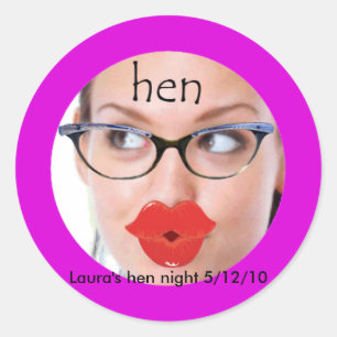 Hen night stickers
