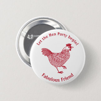 Hen Party Bachelorette 6 Cm Round Badge