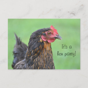 Hen party batchelorette invitation