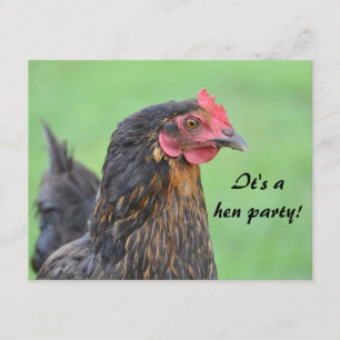 Hen party batchelorette invitation