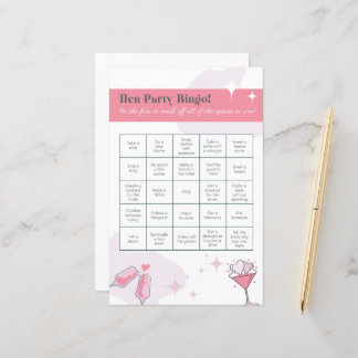 Hen Party Bingo | Hen Do | Icebreaker | Wedding 