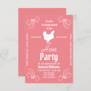 Hen Party Celebration Invitation