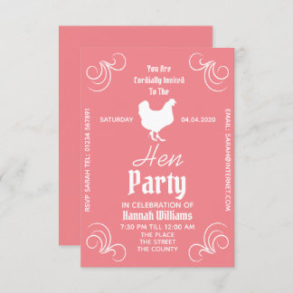 Hen Party Celebration Invitation