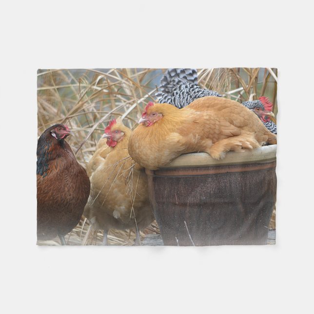 Hen Party Fleece Blanket (Front (Horizontal))