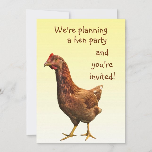 Hen Party Invitation (Front)