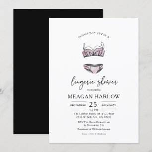 Hen Party Lingerie Bachelorette Party Invitation