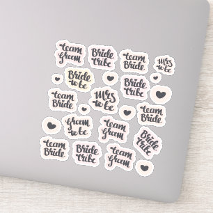 Hen Party stickers - team bride / bride tribe