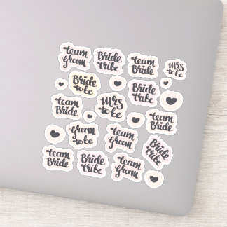 Hen Party stickers - team bride / bride tribe