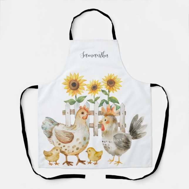 Hen Personalised Apron (Front)