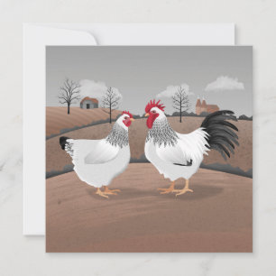 Hen & Rooster Card