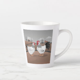 Hen & Rooster Latte Mug