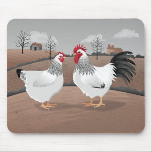 Hen & Rooster Mouse Mat
