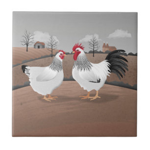 Hen & Rooster Tile