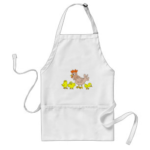 Hen with chicks standard apron