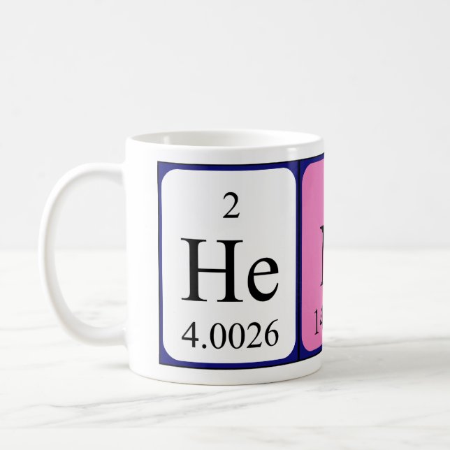 Henar periodic table name mug (Left)