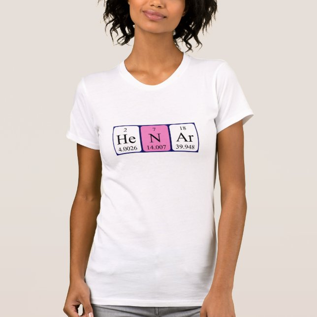 Henar periodic table name shirt (Front)