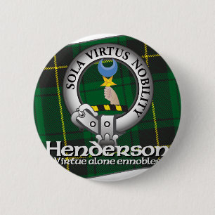 Henderson Clan 6 Cm Round Badge