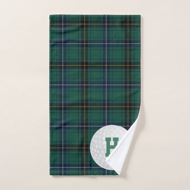 Henderson Clan Tartan Plaid Golf Towel (Hand Towel)