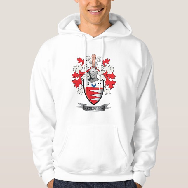 Henderson Family Crest Coat of Arms Hoodie (Front)