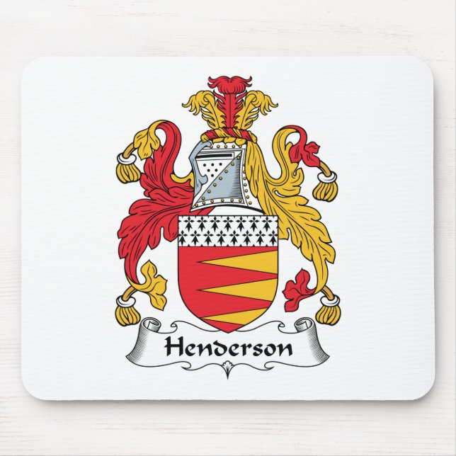 Henderson Family Crest Mouse Mat (Front)