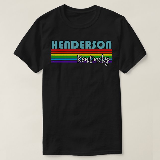 Henderson Kentucky Pride  Henderson LGBT Gift LGBT T-Shirt (Design Front)