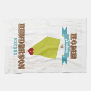 Henderson, Nevada Map – Home Is Where The Heart  Tea Towel