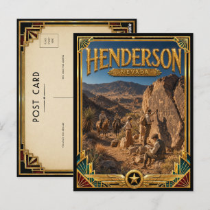 Henderson Nevada Vintage Art Deco Golden Age Postcard
