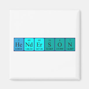 Henderson periodic table name magnet