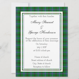 Henderson Scottish Wedding Invitation