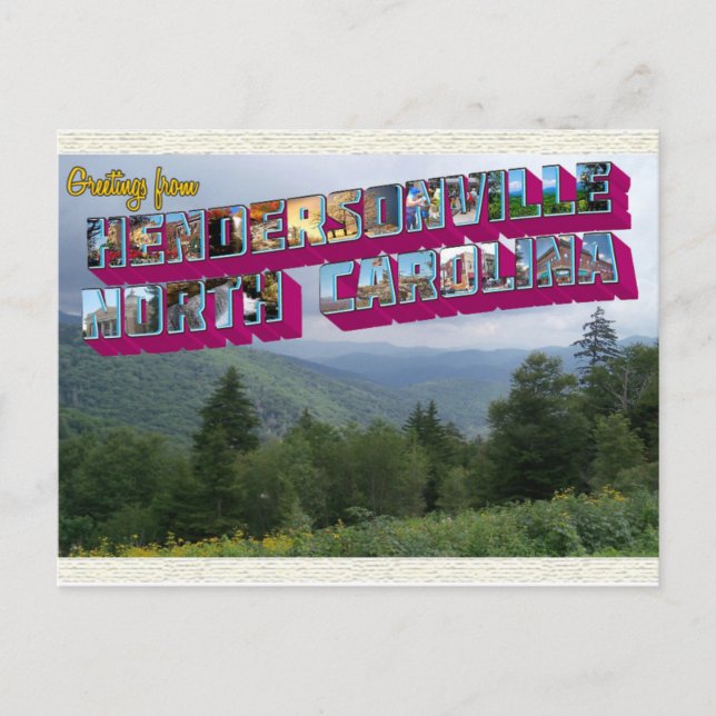 Hendersonville, NC Postcard (Front)