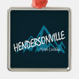 Hendersonville North Carolina Mountains Metal Tree Decoration