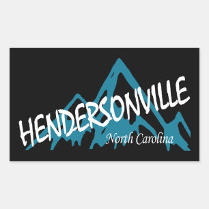 Hendersonville North Carolina Mountains Rectangular Sticker
