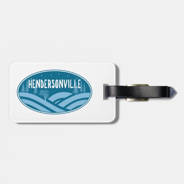 Hendersonville North Carolina Outdoors Luggage Tag (Back Horizontal)