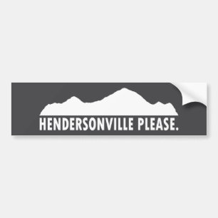 Hendersonville North Carolina Please Bumper Sticker