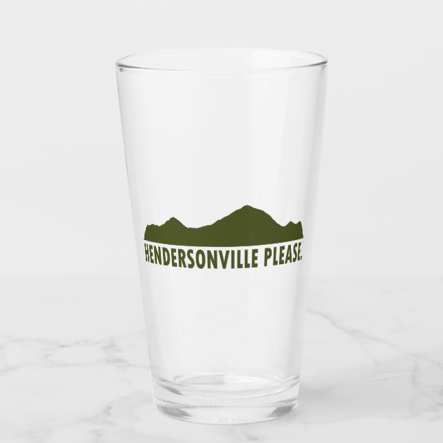 Hendersonville North Carolina Please Glass (Front)