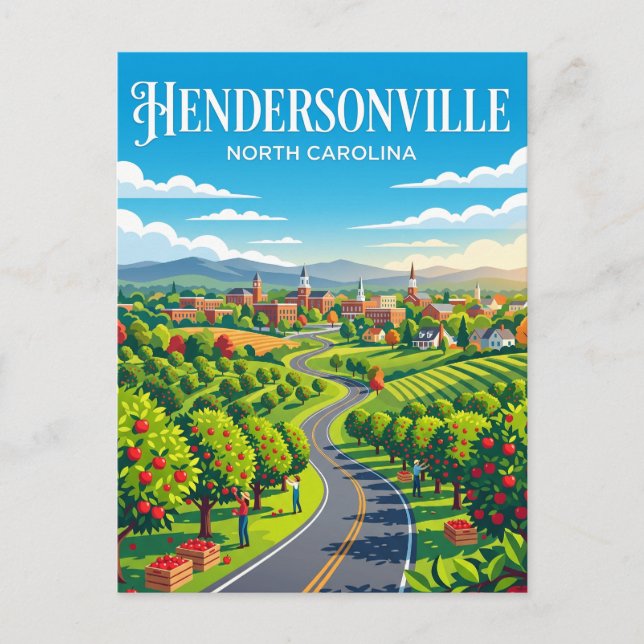 Hendersonville USA Postcard (Front)