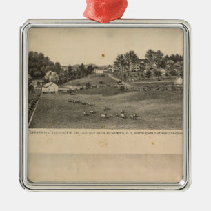 Hendren residences metal tree decoration