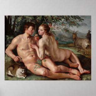 Hendrick Goltzius The Fall of Man 1616 Wall Art