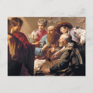 Hendrick Terbrugghen- The Calling of St. Matthew Postcard