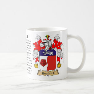 Hendrick, the Origin, the Meaning and the Crest Coffee Mug