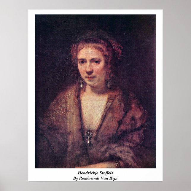 Hendrickje Stoffels By Rembrandt Van Rijn Poster (Front)