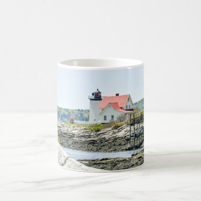 Hendrick's Head Lighthouse Maine Coast Classic Coffee Mug (Center)
